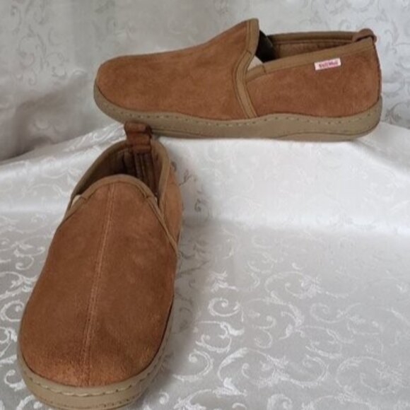 Mens genuine suede padded moccasins. Size 12M Like New. Loafer. Slip-on - Picture 1 of 10